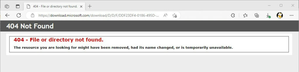broken silverlight download link