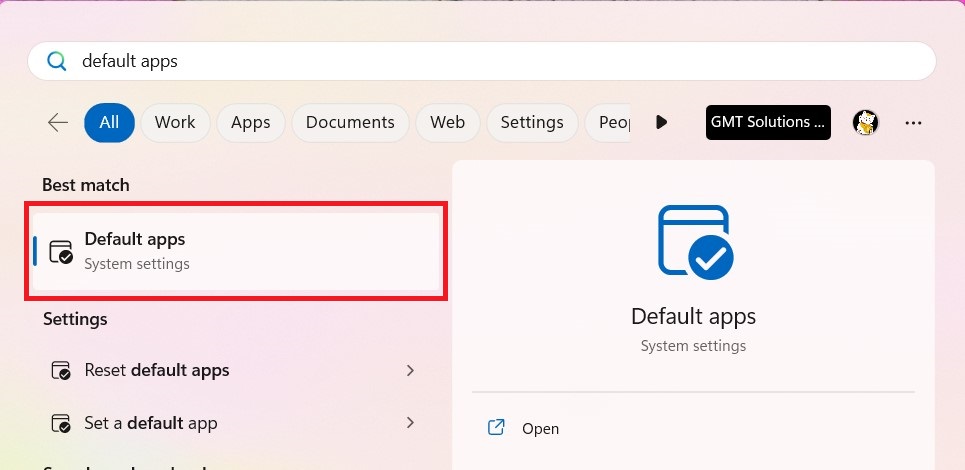 Windows 11 Settings Default Apps