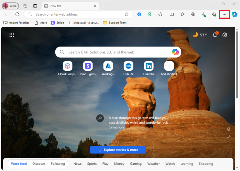 Edge settings and more