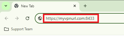 Navigate to SSL VPN Portal