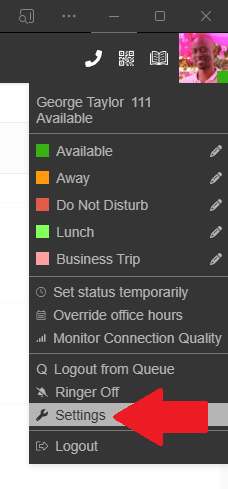 3CX - Profile Settings