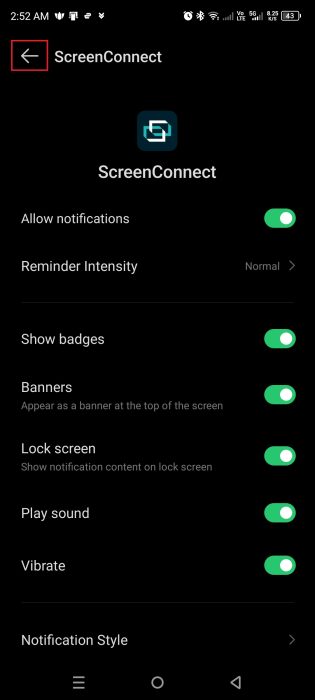Allow Notifications - Enable all
